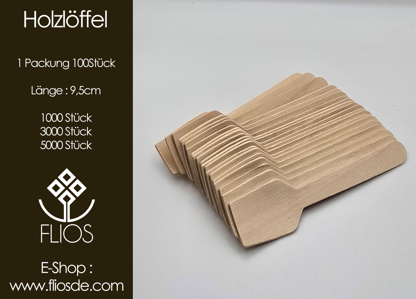 Mini-Holzlöffel, 9,5 cm, kleine Holzlöffel Einweg-Löffel für Geburtstag, Hochzeit, Eis, Joghurt, Kuchen