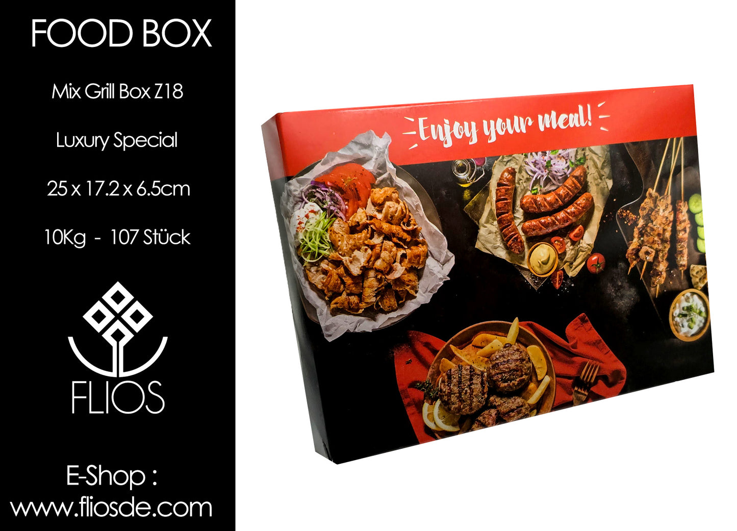 FOOD BOX mit Grill Bezeichnung 10kg 107 Stück