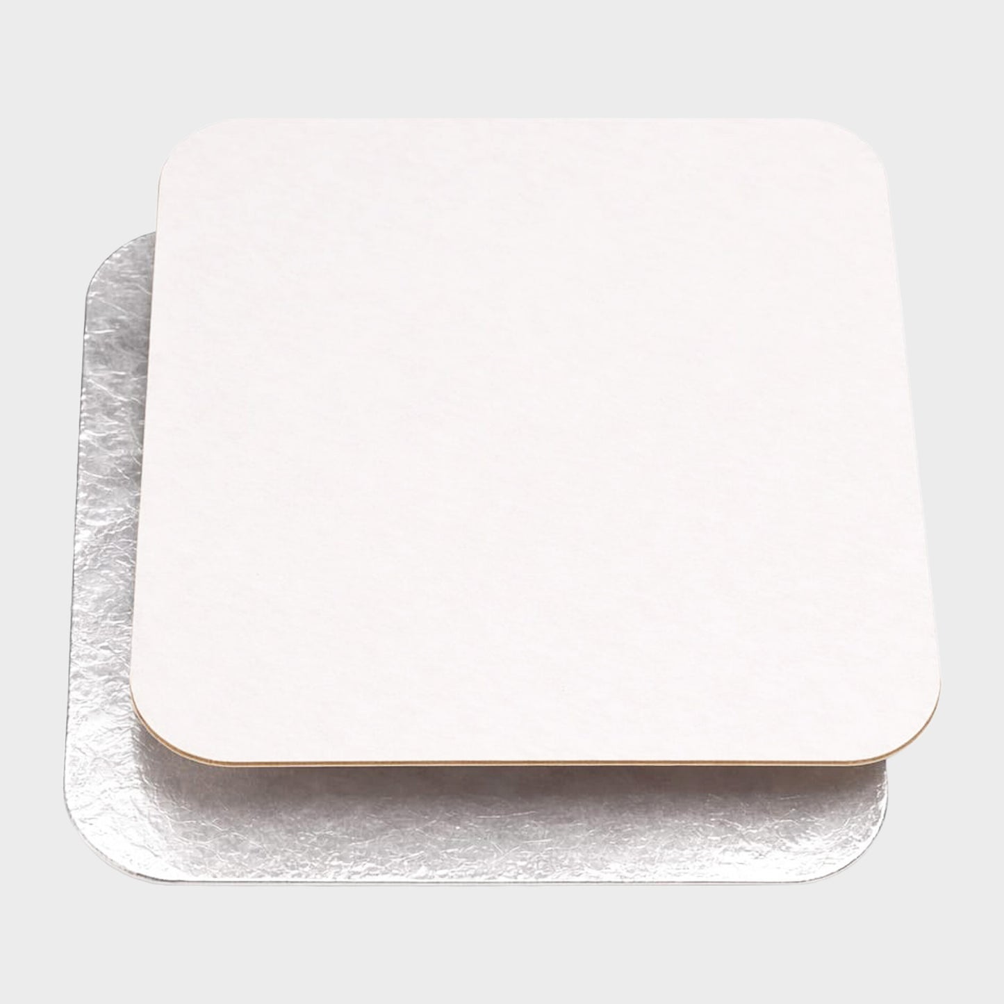 Kartondeckel R28L - 145×120 mm für Aluschale – Aluminium beschichtet | 200 / 400 Stück