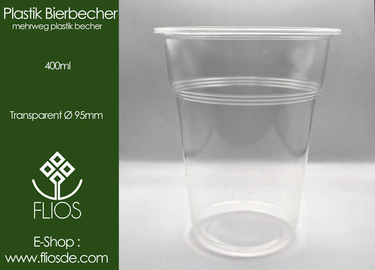 Plastik Bierbecher,Trinkbecher 400ml Ab 100-500 Stück