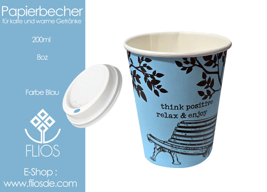 Papierbecher 8oz 200ml Ab 200-1000 Stück