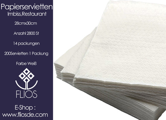 Papierservietten 28x30 1/4 Imbiss , Restaurant 2800St