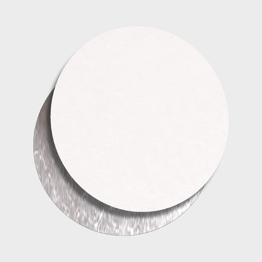 Kartondeckel 533 Rund Ø18,9 cm – Aluminium beschichtet für Aluschalen | 200 / 400 Stück