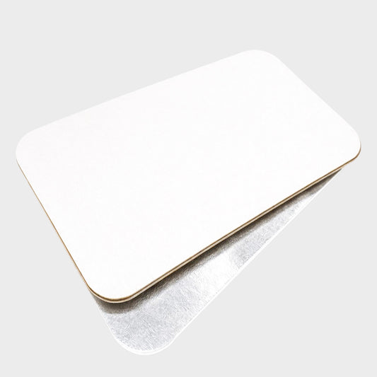 Kartondeckel für Aluschalen R29L | 325 | 326 | 327 – Aluminium beschichtet | 200 / 400 Stück