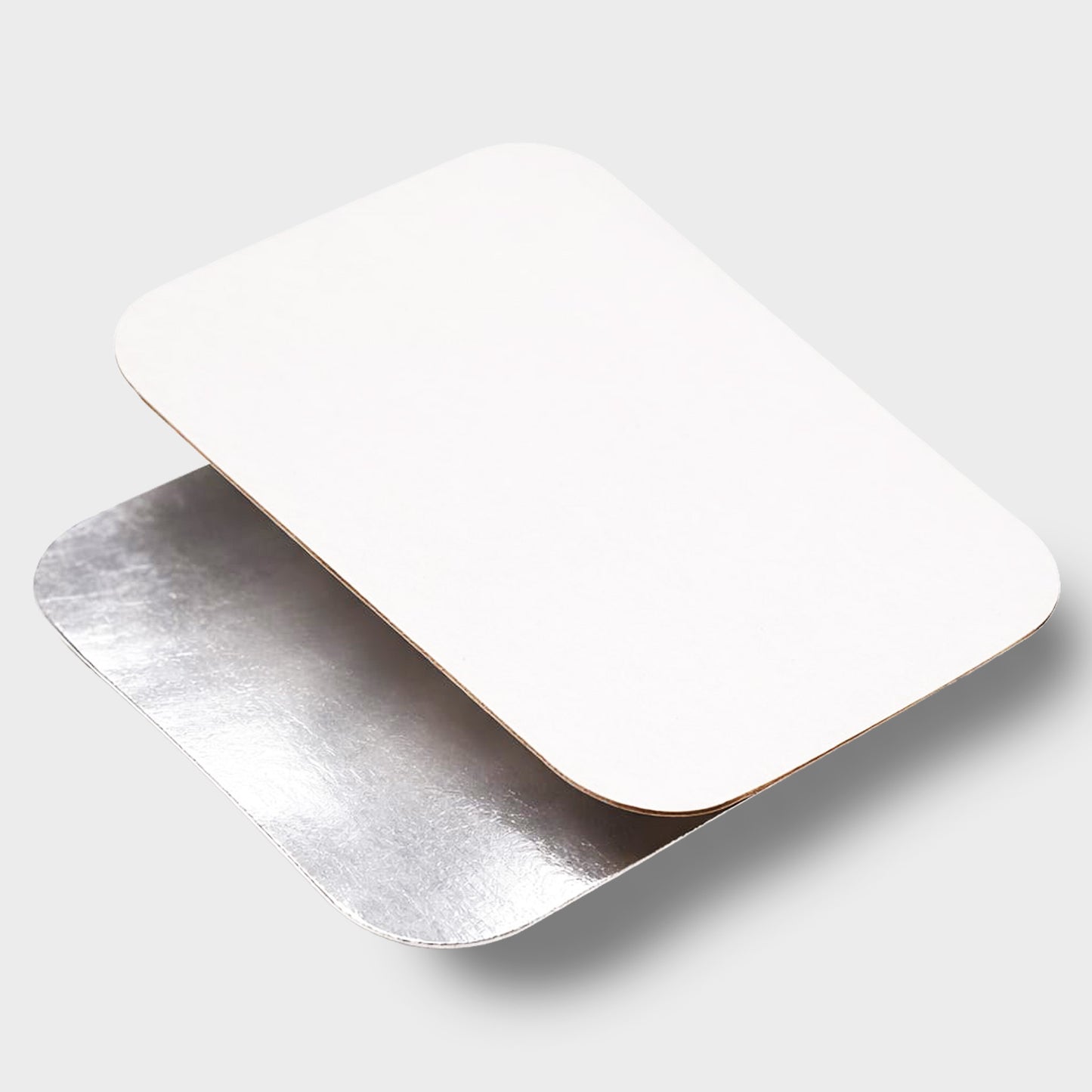 Kartondeckel R45L für Aluschale – Aluminium beschichtet