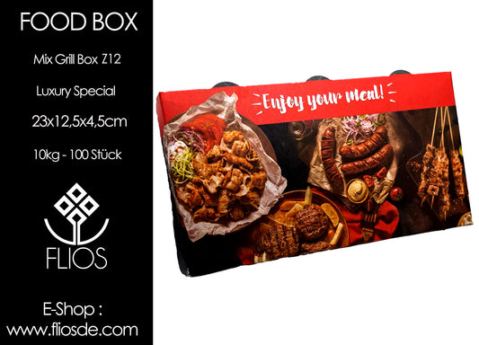 FOOD BOX mit Grill Bezeichnung 10kg 100 Stück